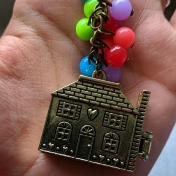 Balloon House Up Necklace Beads Pendant Long Neckl - Picture 2 of 4